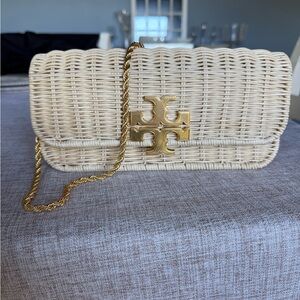 Tory Burch Eleanor Wicker Clutch